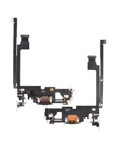 Charging Port with Flex Cable for iPhone 12 Pro Max (High Quality) - Black - A2342 A2410 A2412 A2411