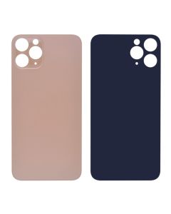 iPhone 11 Pro Max Back Glass Cover (6.5 inches) - Gold (Big Hole)