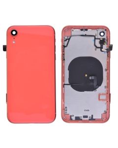 iPhone XR Back Housing with Small Parts Pre-installed (6.1 inches)(High Quality) - Coral