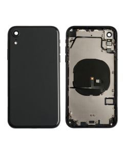 iPhone XR Back Housing with Small Parts Pre-installed (6.1 inches)(High Quality) - Black