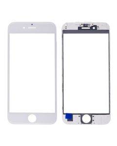 Front Screen Glass Lens with Frame for iPhone 6S - White