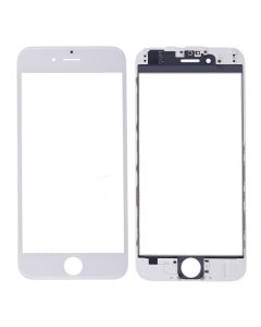 Front Screen Glass Lens with LCD Frame for iPhone 6 Plus - White