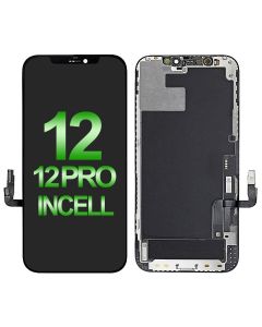 Apple iPhone 12 iPhone 12 Pro LCD Screen Digitizer Assembly With Frame (6.1 inches) (Incell JH V3.0) - Black - iPhone 12 Pro  A2341 A2406 A2408 A2407  iPhone 12  A2172 A2402 A2404 A2403