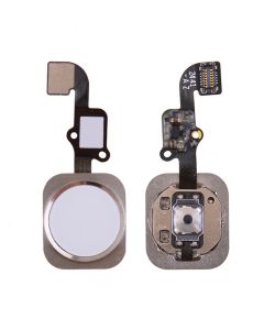 Home Button with Flex Cable Ribbon, Home Button Connector for iPhone 6 / 6 Plus - White