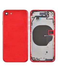 Back Housing with Small Parts Pre-installed for Apple iPhone 8 (High Quality) - Red