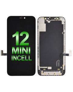 LCD Screen Digitizer Assembly With Frame for iPhone 12 mini (Incell RJ) - Black