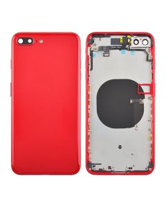 Back Housing with Small Parts Pre-installed for apple iPhone 8 Plus (High Quality) - Red (A1864 A1897 A1898)