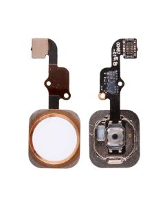 Home Button with Flex Cable Ribbon, Home Button Connector for iPhone 6S 6S Plus - White