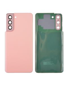 Back Cover with Camera Glass Lens and Adhesive Tape for Samsung Galaxy S21 5G G991 (for SAMSUNG) - Phantom Pink