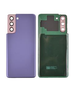 Back Cover with Camera Glass Lens and Adhesive Tape for Samsung Galaxy S21 5G G991 (for SAMSUNG) - Phantom Violet