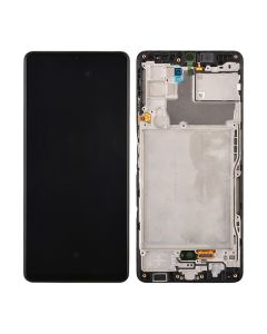  Screen Digitizer Assembly With Frame for Samsung Galaxy A42 5G A426 (OLED Premium) - Prism Dot Black