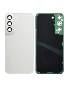 Back Cover with Camera Glass Lens and Adhesive Tape for Samsung Galaxy S22 5G S901 (for SAMSUNG) - Phantom White