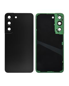 Back Cover with Camera Glass Lens and Adhesive Tape for Samsung Galaxy S22 Plus 5G S906 (for SAMSUNG) - Phantom Black