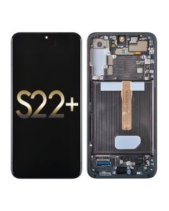 OLED ASSEMBLY WITH FRAME COMPATIBLE FOR SAMSUNG GALAXY S22 PLUS 5G (PHANTOM BLACK)