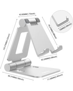 Cell Phone Stands Portable, Adjustable Tablet Stands: Aluminum Stand Holder Dock 