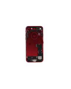 Back Housing for use with iPhone 7 with small parts (Red)