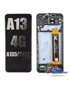 LCD Screen Digitizer Assembly for Samsung Galaxy A13 (2022) A135U - (With Frame) Black