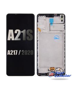 LCD Screen Digitizer Assembly with Frame for Samsung Galaxy A21S A217U (2020) A217 - Black