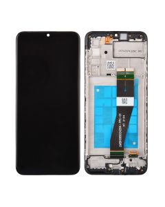 Samsung Galaxy A02s (2021) A025U LCD Screen Digitizer Assembly (America Version) - Black - (With Frame)