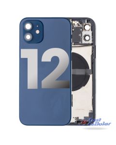 Apple iPhone 12 Back Housing with Small Parts Pre-installed if it is broken- Blue