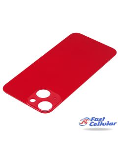 For Apple iPhone 14 Plus back glass (Large Camera Hole) (Red)