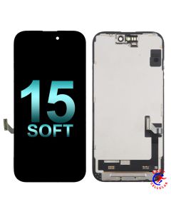 for Apple iPhone 15 OLED Screen Digitizer Assembly (Aftermarket Soft OLED)