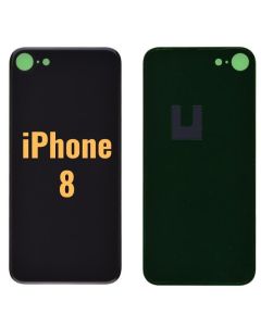 Back Glass Cover for iPhone 8 (4.7 inches) - Black (High Quality)