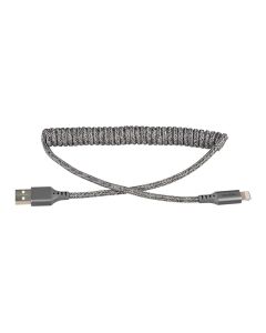 Ventev Helix Lightning Cable 14 Inch - Grey SKU: VN-COILCABTGVNV