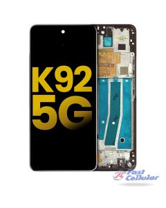 LCD ASSEMBLY WITH FRAME COMPATIBLE FOR LG K92 5G LM-K920 (TITAN GRAY)