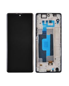 LG Stylo 6 Q730 LCD Screen Digitizer Assembly - Black (With Frame)