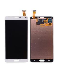 Samsung Galaxy Note 4 N910 LCD with Touch Screen Digitizer and Stylus Pen Flex Cable - White