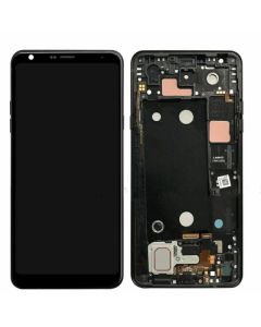 LCD Screen Display with Digitizer Touch Panel and Bezel Frame for LG Stylo 4 Q710 Q710MS,Stylo 4 Plus(Black Frame) - Black