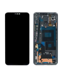 LCD Screen Display with Touch Digitizer Panel and Bezel Frame for LG G7 ThinQ LM-G710 (Black Frame) - Black