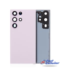 Back Cover with Camera Glass Lens and Adhesive Tape for Samsung Galaxy S23 Ultra S918 (for SAMSUNG) - Lavender