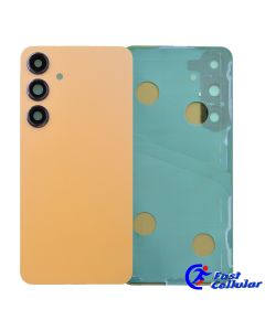 Back Cover with Camera Glass Lens with Adhesive Tape for Samsung Galaxy S24 Plus 5G S926 (Premium) - Standstone Orange