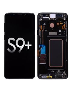 Samsung Galaxy S9 Plus OLED Screen Display with Digitizer Touch Panel and Bezel Frame G965 (Black Frame) - Black