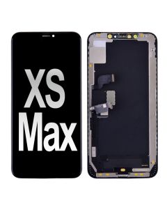 iPhone XS Max OLED Screen Display with Touch Digitizer Panel and Frame (OLED SOFT) MX - Black