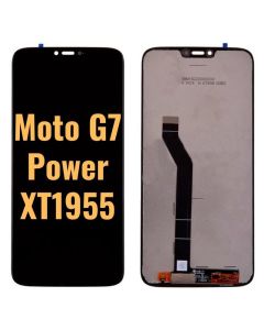 Motorola Moto G7 Power XT1955 LCD Screen Display with Digitizer Touch Panel - (for America Version)(Size 157mm) Black